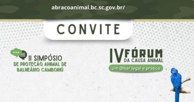 Simpósio de Proteção Animal e Fórum da Causa Animal serão dia 17