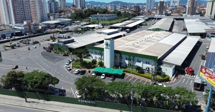 Movimentação de pavilhão de comercialização de alimentos na Ceasa/SC